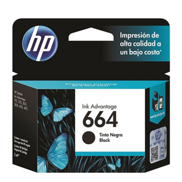 Cartucho hp 664 negro