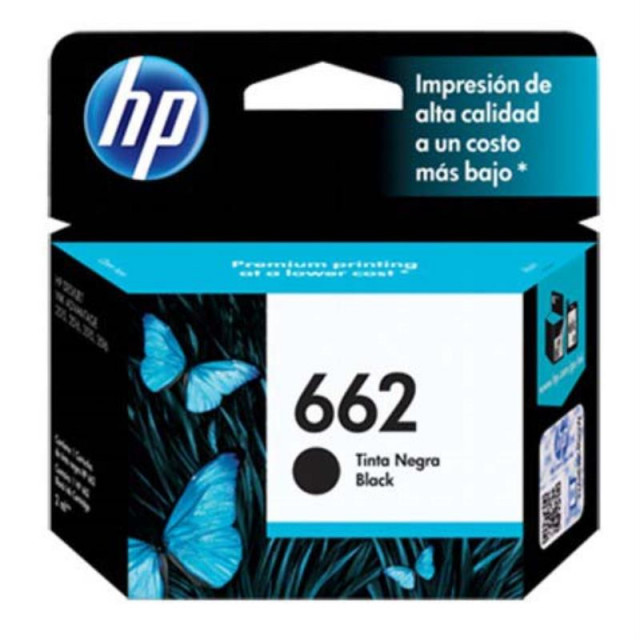 Cartucho hp 662 negro