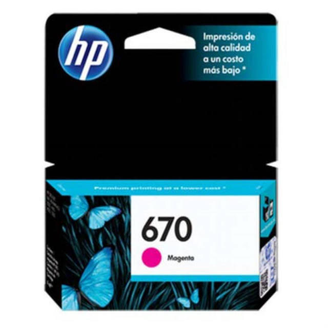 Cartucho hp 670 magenta