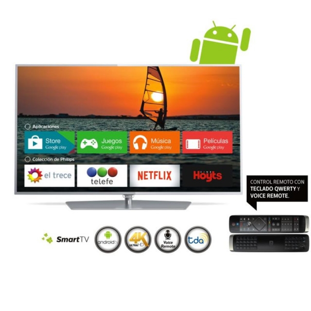 Televisor smart 55" 4k smart tv 55pug6700/77