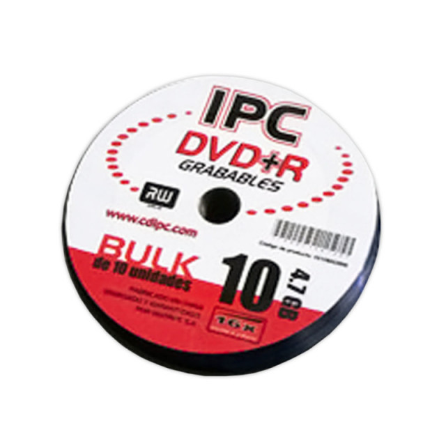 Dvd grabable dvd-r ink jet cake x 10