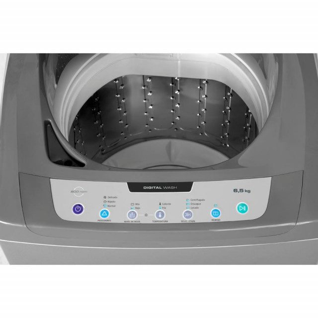 Lavarropa automatico digital wash plata